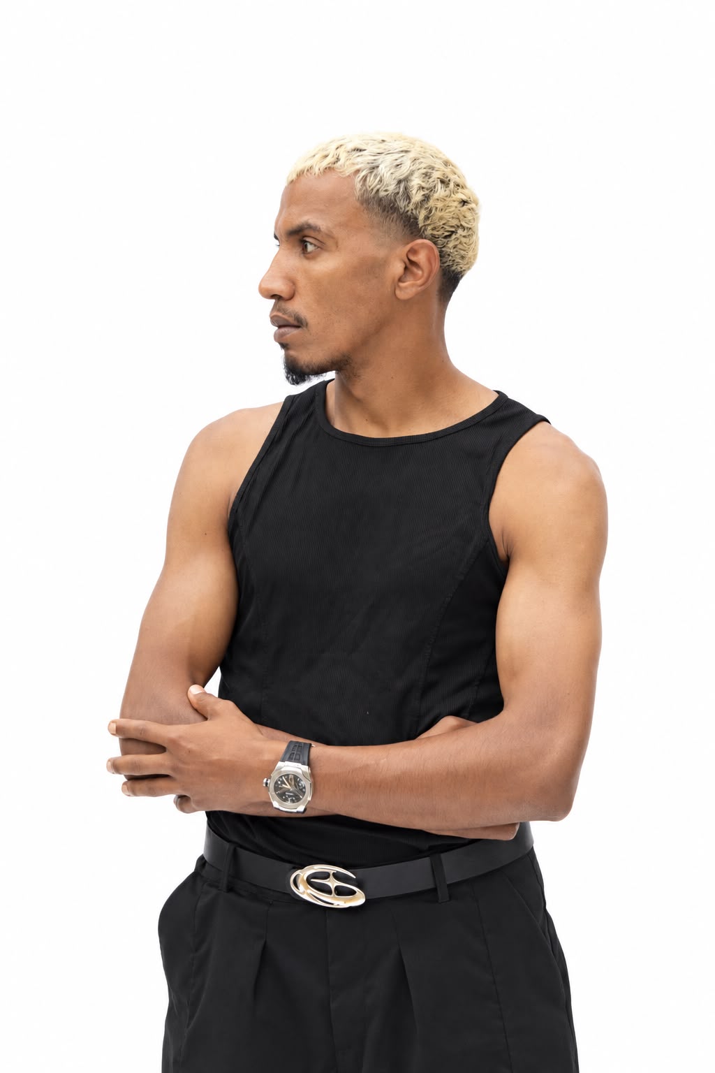 Black Tank Headshot